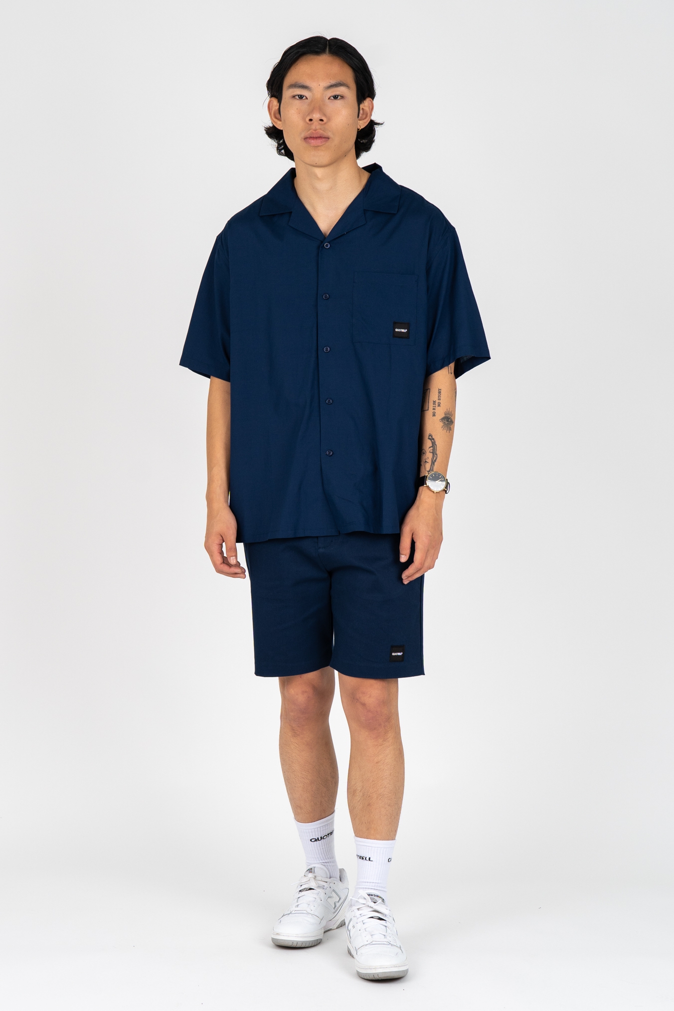 Quotrell Sh28837 Resort Shirt Overhemd 5430 Navy White