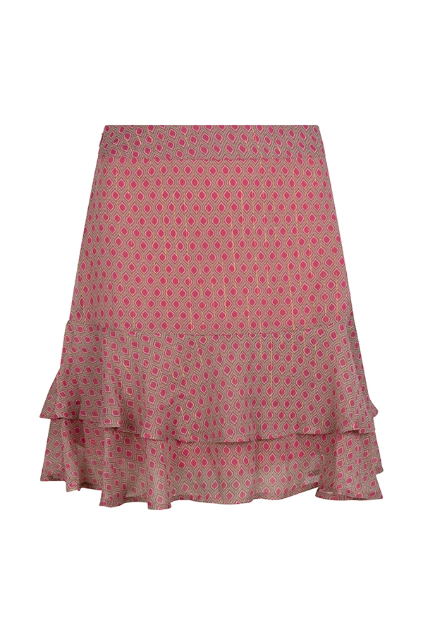 Lofty Manner Skirt Karmijn 506 Plum Lemons Print