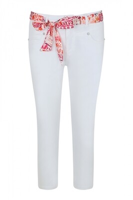 Elvira Casuals E3 23 005 Trouser Sylvie Broek 26 White