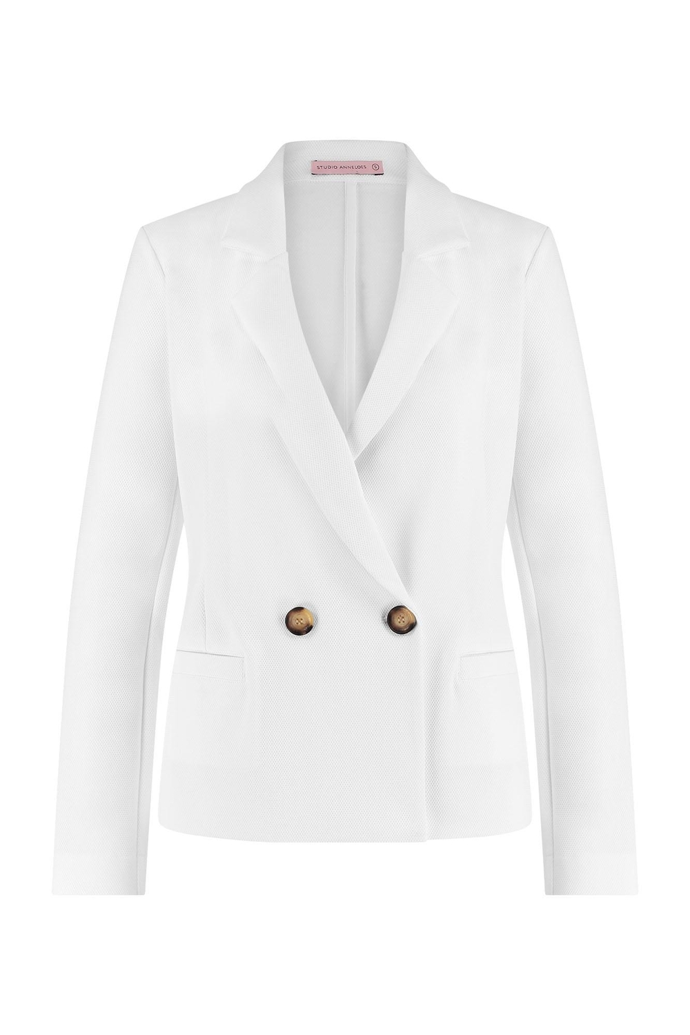 Studio Anneloes Sensa Bonded Mesh Blazer 09101 Blazers 1100 Off White