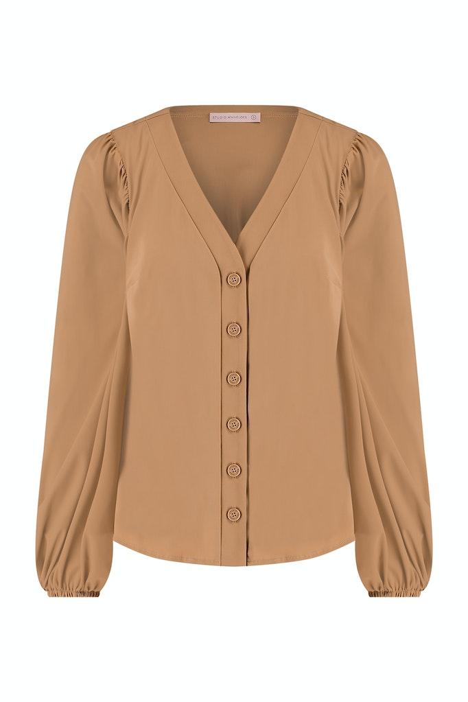 Studio Anneloes Carmilla Blouse 09066 Blouse 8400 Camel