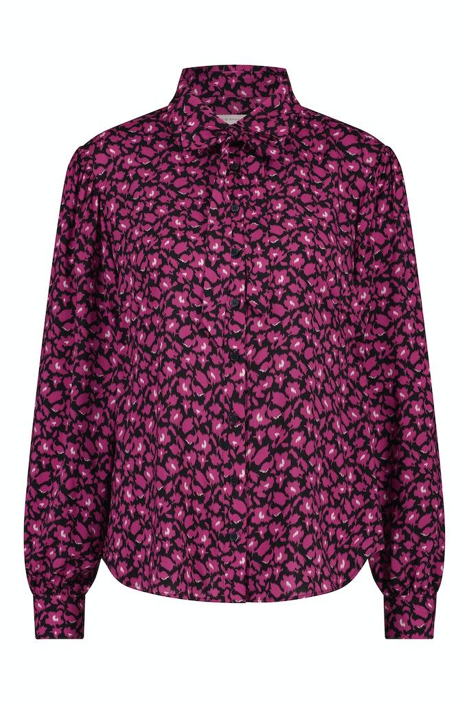 Studio Anneloes Lotte Bow Fleur Blouse 09214 Blouse 9056 Black pink