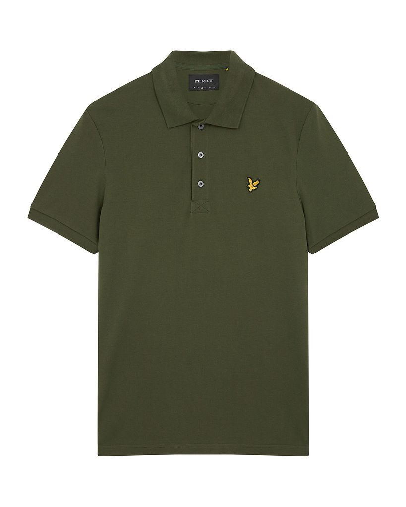 Lyle Scott Sp400vog Plain Polo Shirt Poloshirts W485 Olive