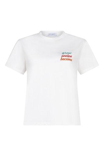 Lofty Manner Pb10 Tee Salie T shirt Korte Mouw 100 White