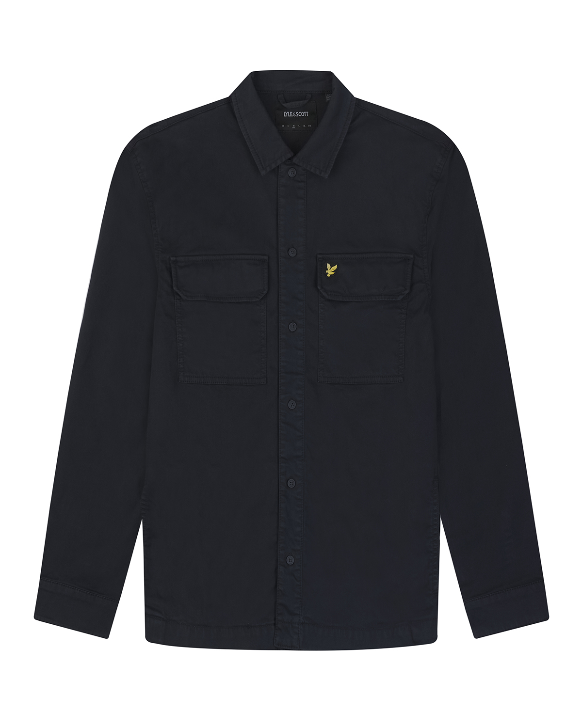 Lyle %amp Scott Male Overhemden Lw2008v Garment Dyed Overshirt