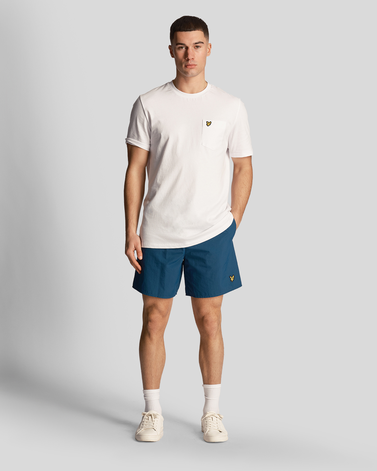 Lyle Scott Sh1204vb Plain Swimshort Zwembroek W992 Apres Navy