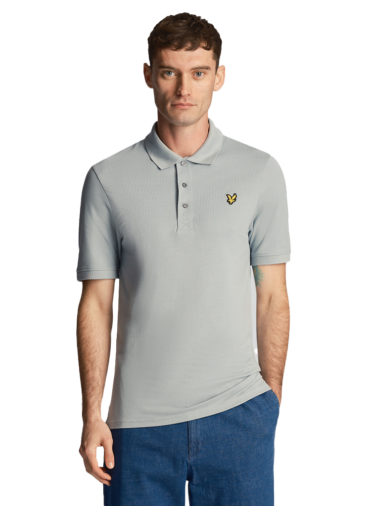 Lyle Scott Sp400vog Plain Polo Shirt Poloshirts A19 Slate Blue