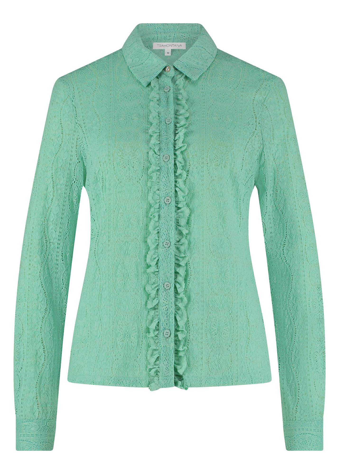 Tramontana Female Blouses C22 11 401 Blouse Lace Ruffle Placket