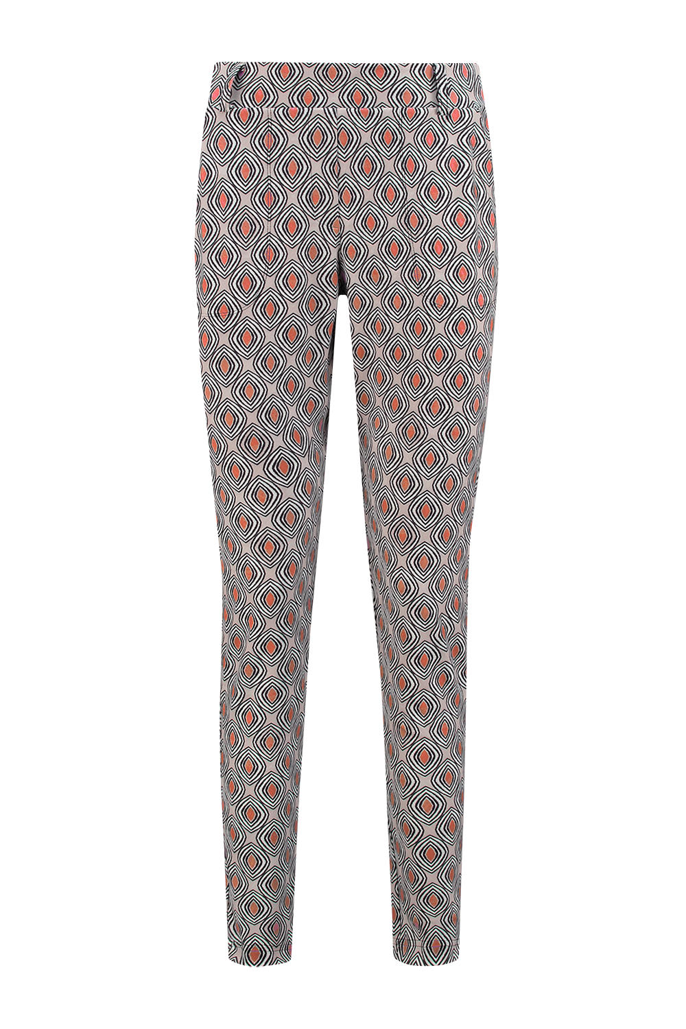 Helena Hart 7510disc Broek Chino Print Disc Chino Abrikoos