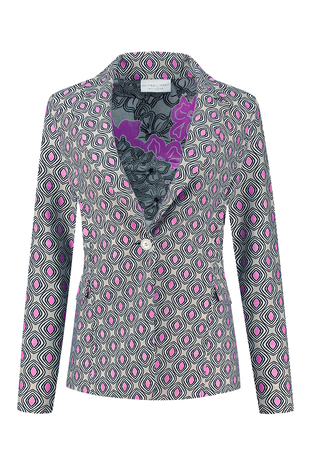 Helena Hart 7531disc Blazer Jake Print Disc Blazers Pink