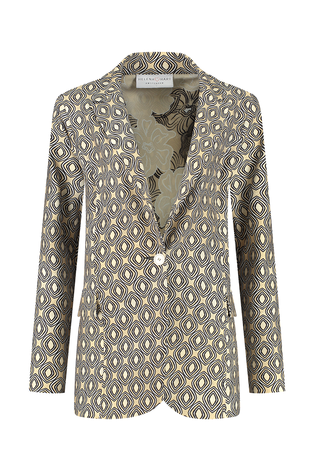 Helena Hart Female Jassen 7531disc Blazer Jake Print Disc