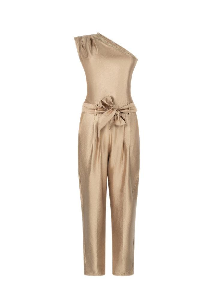 Aaiko Livea Satin Vis 515 Jumpsuit 151225 Warm Beige