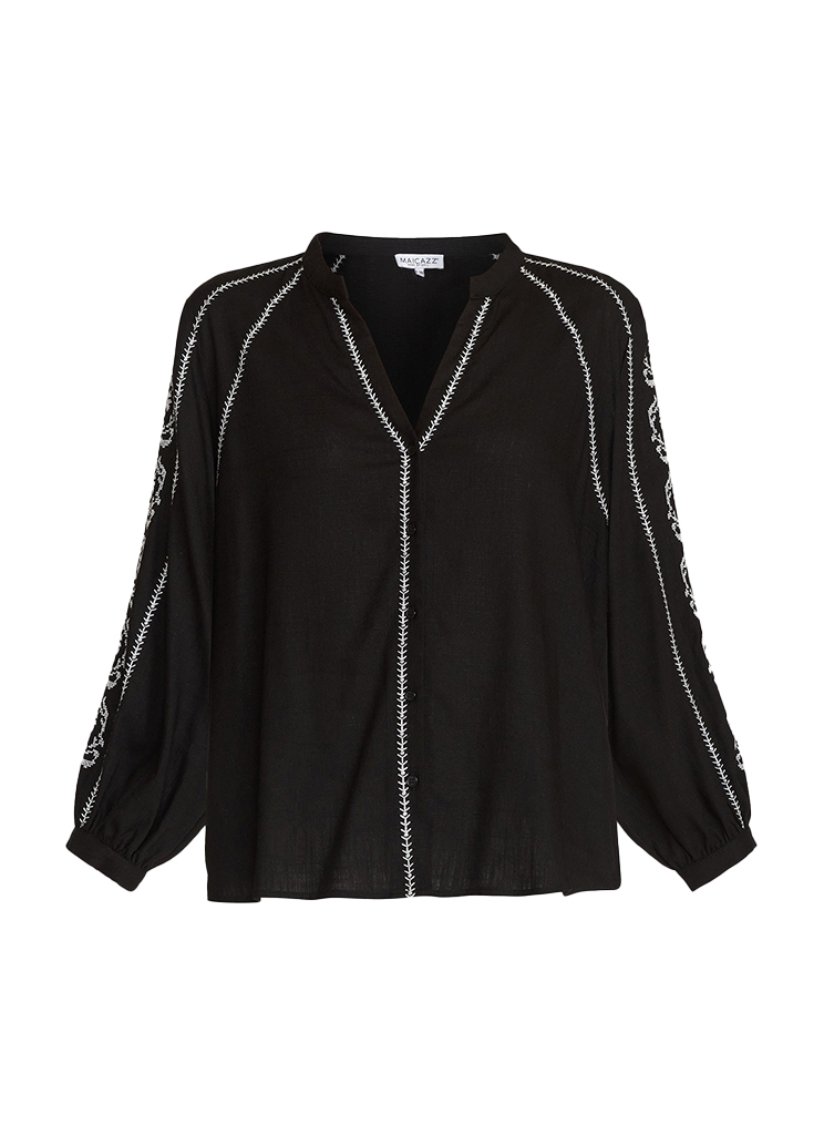 Maicazz Su24.20.803 Jelina Blouse Blouse Black D5