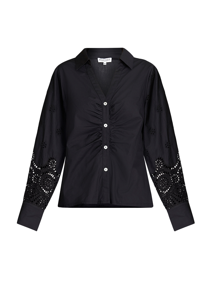 Maicazz Su24.20.809 Justus Blouse Blouse Black d5