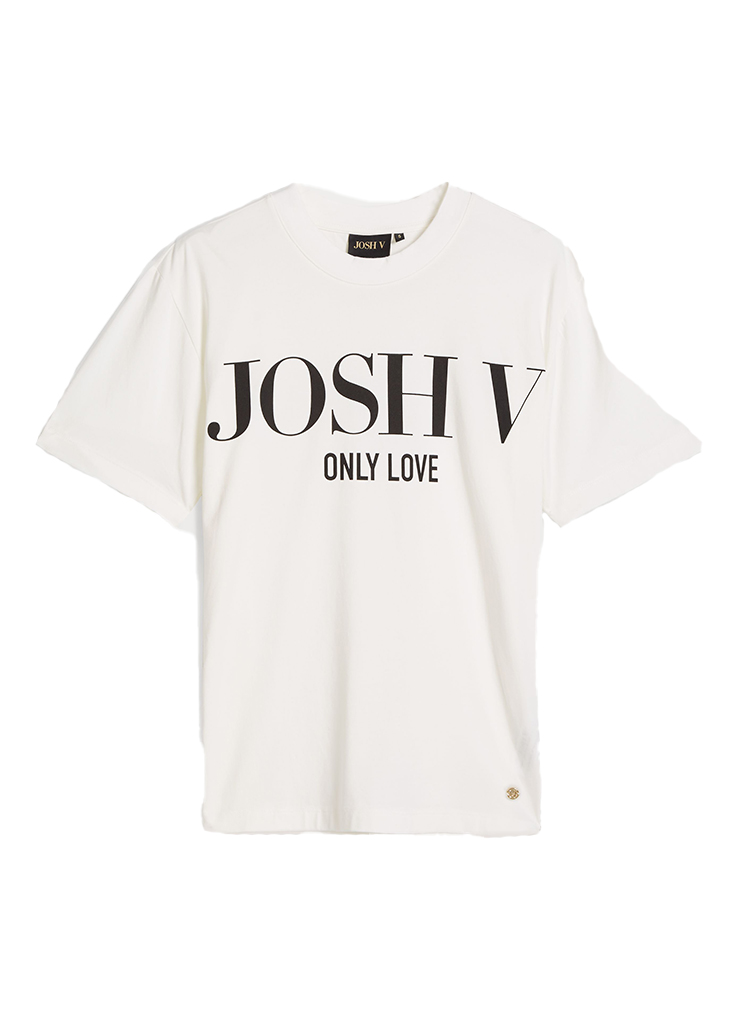 Josh V Jv Teddy Only Love Jv 5000 0003 T shirt Korte Mouw 033 Off White