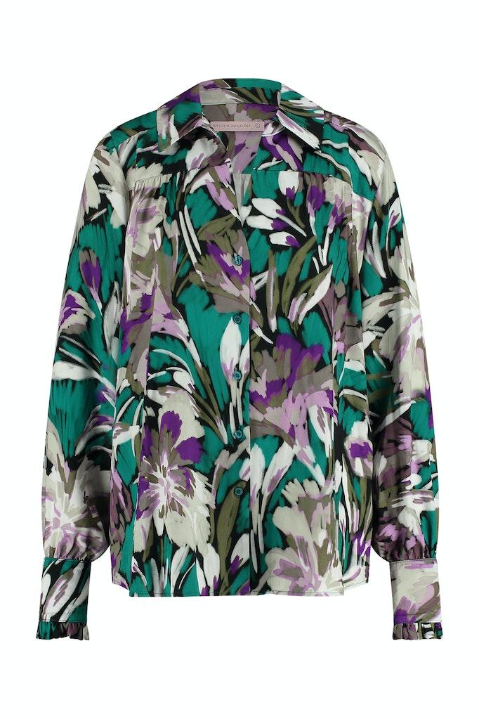 Studio Anneloes Female Blouses Heather Aquarel Blouse 09936