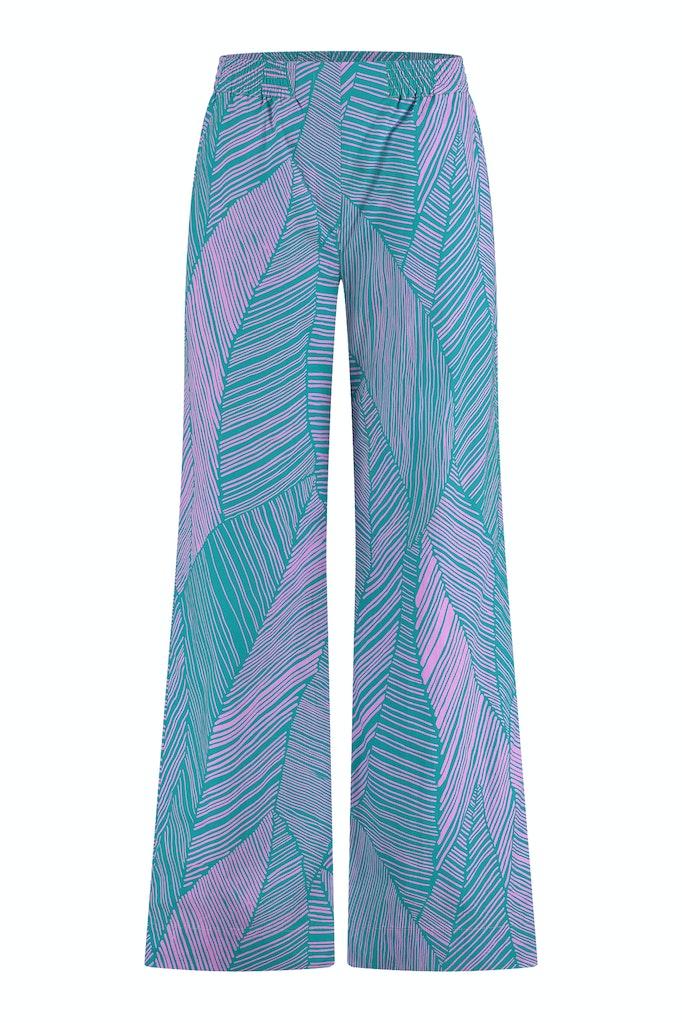 Studio Anneloes Doro Poplin Trousers 09958 Broek 7346 Smaragd lila Pink