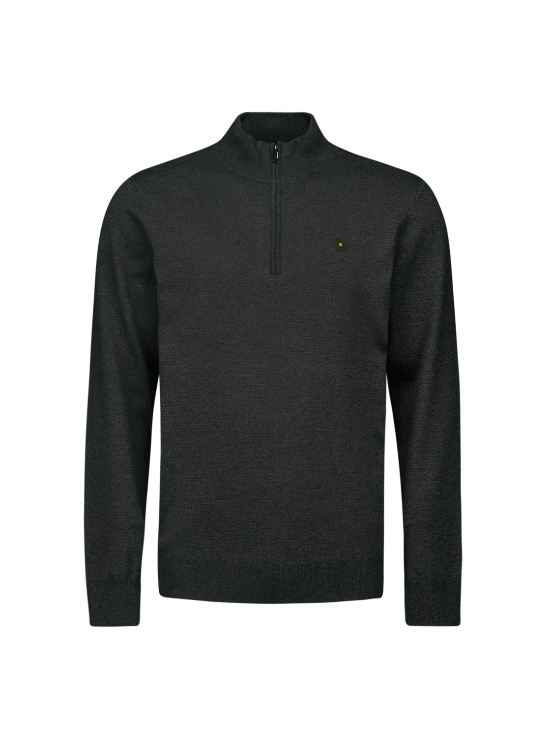 No Excess Male Truien N2185 Pullover Half Zip 2 Coloured Melange