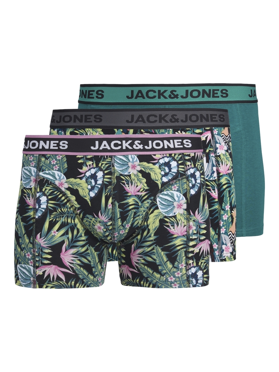 Jack Jones Male Ondergoed Jacdrew Trunks 3 Pack Sn 12263874