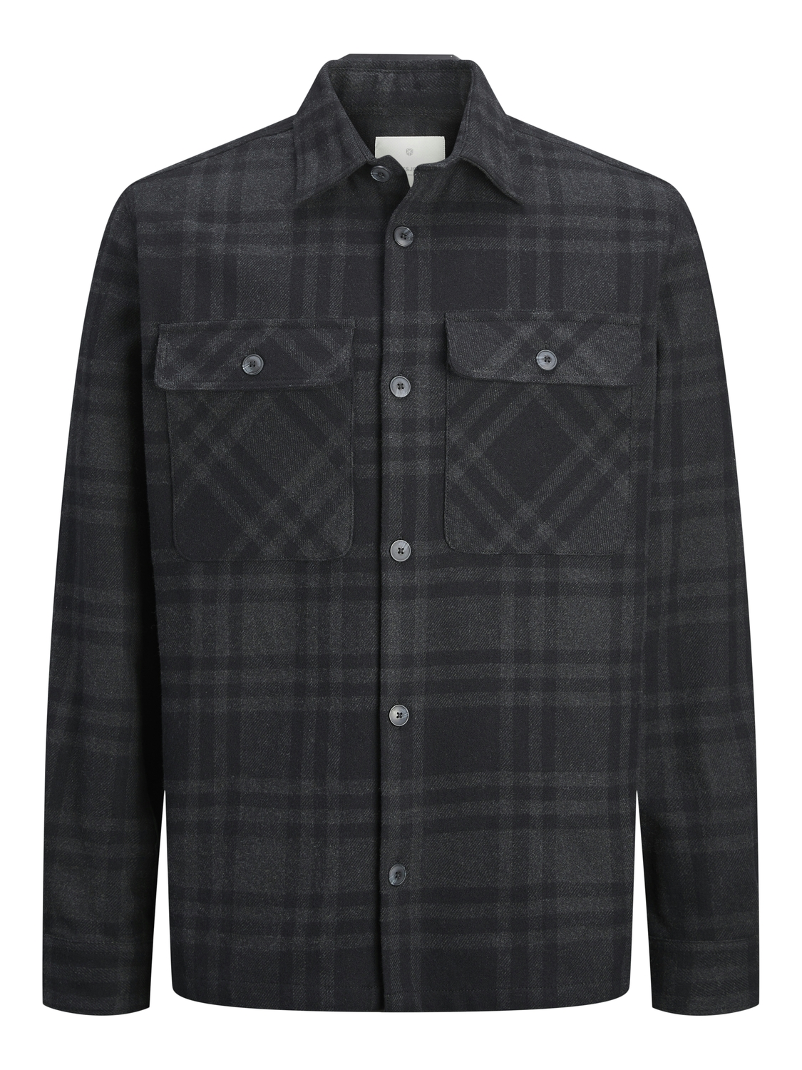 J j Premium Male Overhemden Jprraymond Melange Check Ls Overshirt Sn 12263647