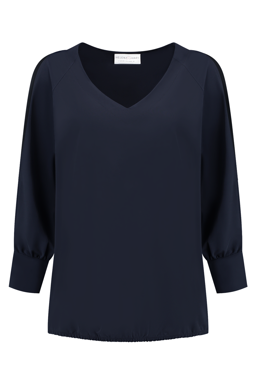 Helena Hart 7570 Top Hollie Transfer T shirt Lange Mouw Marine