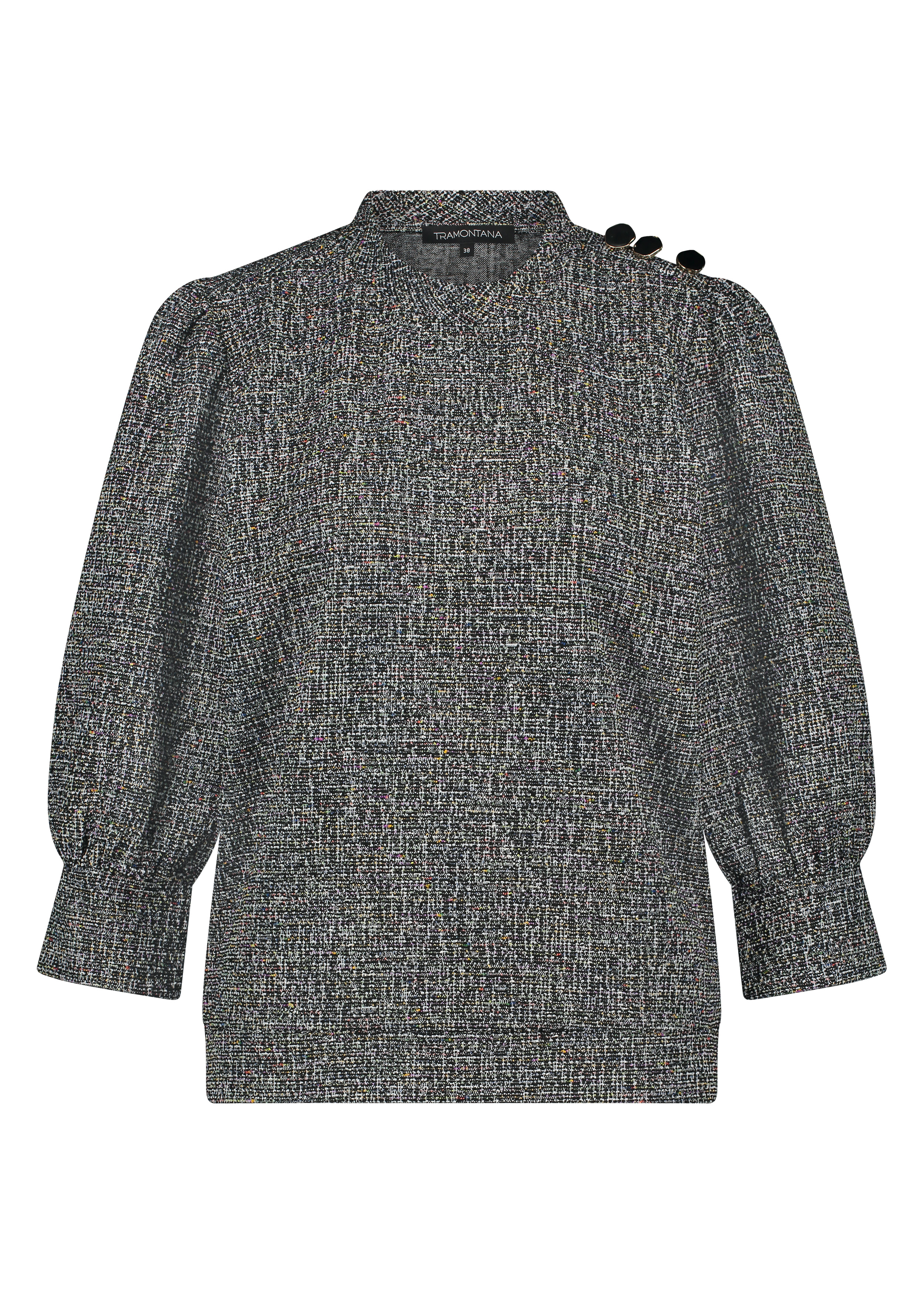 Tramontana Female Shirts En Tops C10 13 401 Top Stretch Tweed