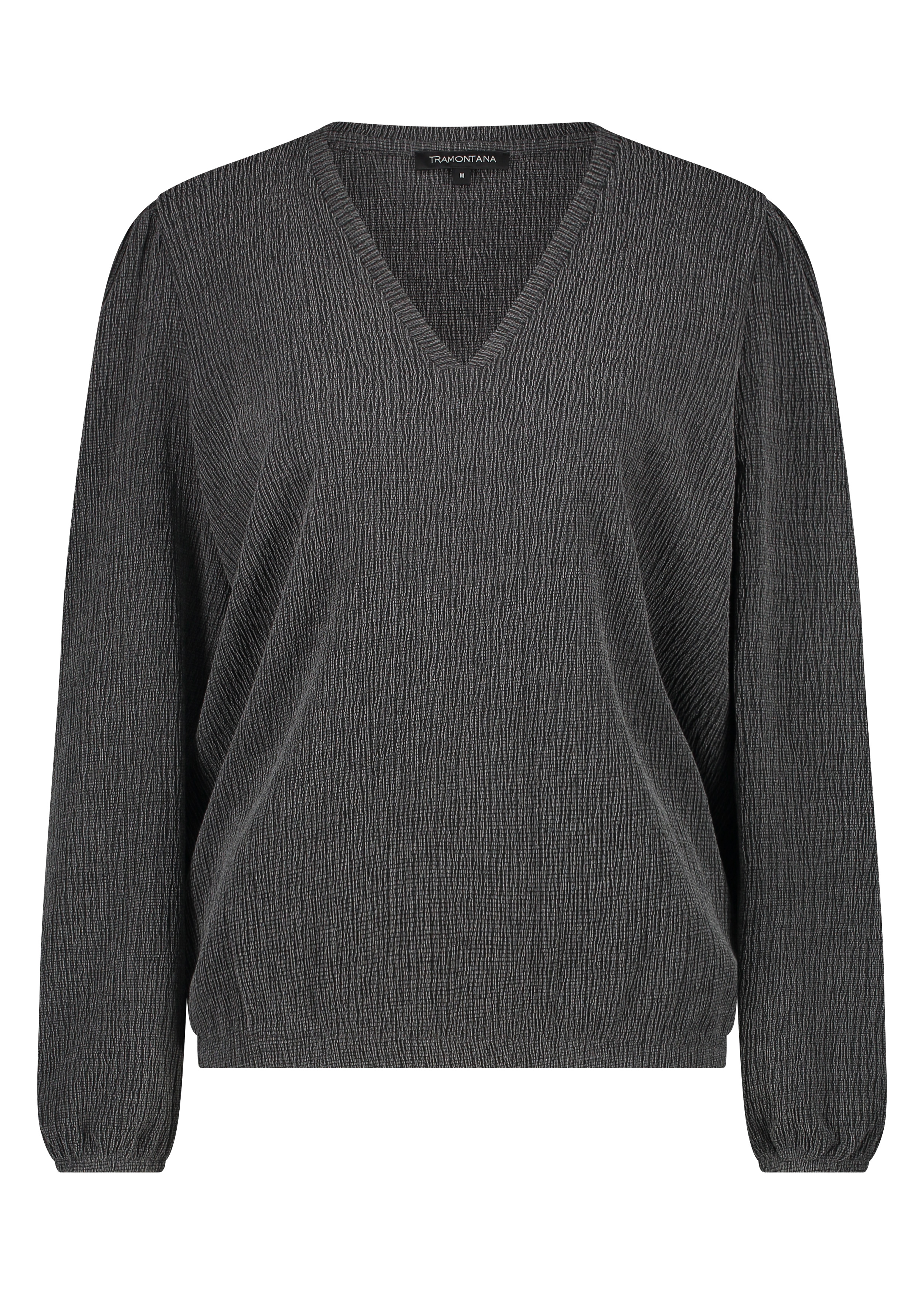 Tramontana K03 13 601 Jumper Crinkle Sweat Trui 007000 grey