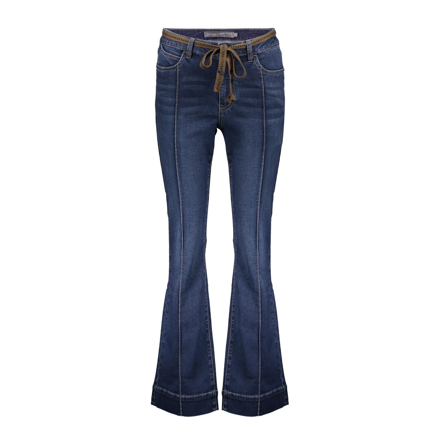 Geisha Jeans Flair 41522-10 Flare 812 Blue Denim Stonewash