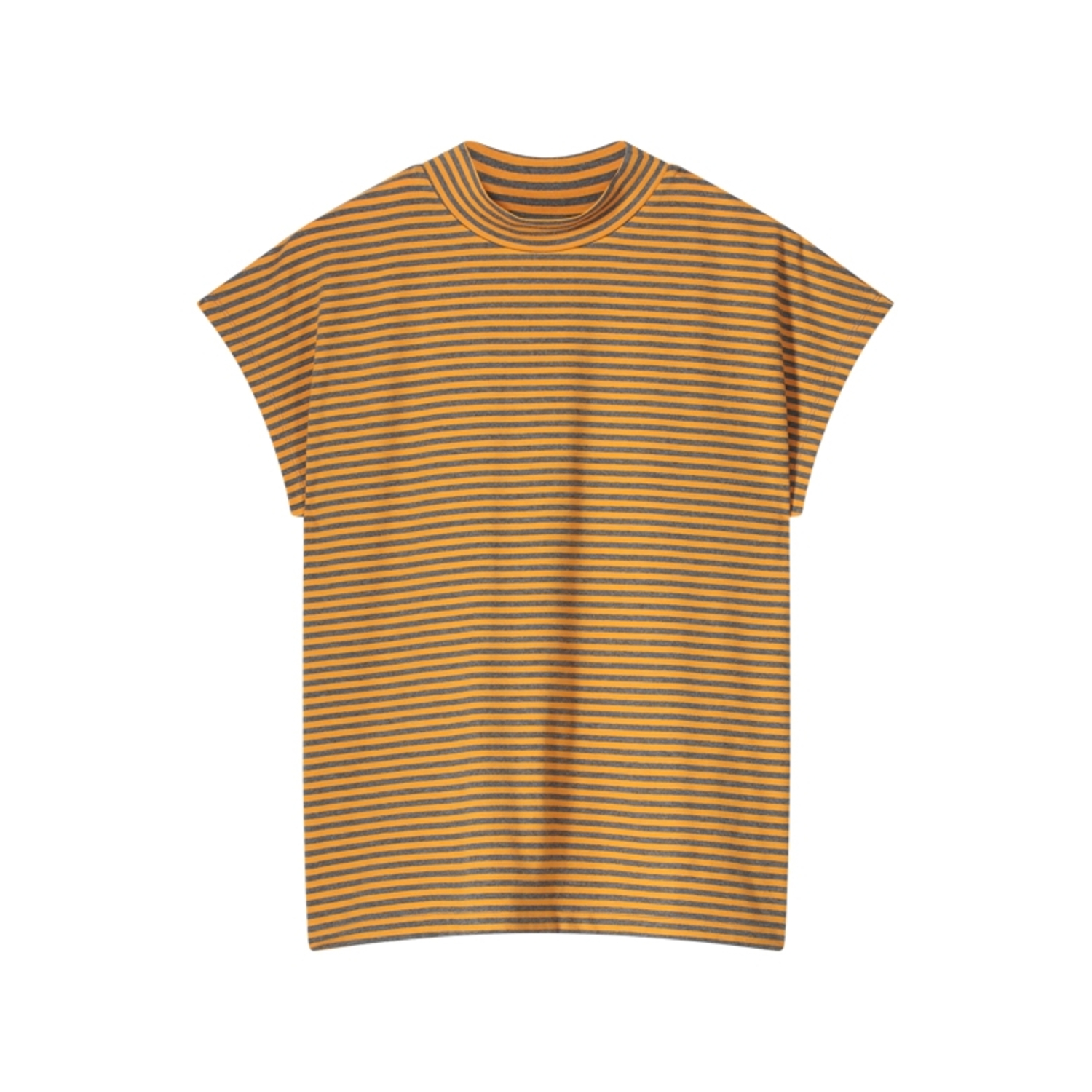 Summum Female Shirts En Tops Mock Neck Top Fine Stripe 3s5043 30629