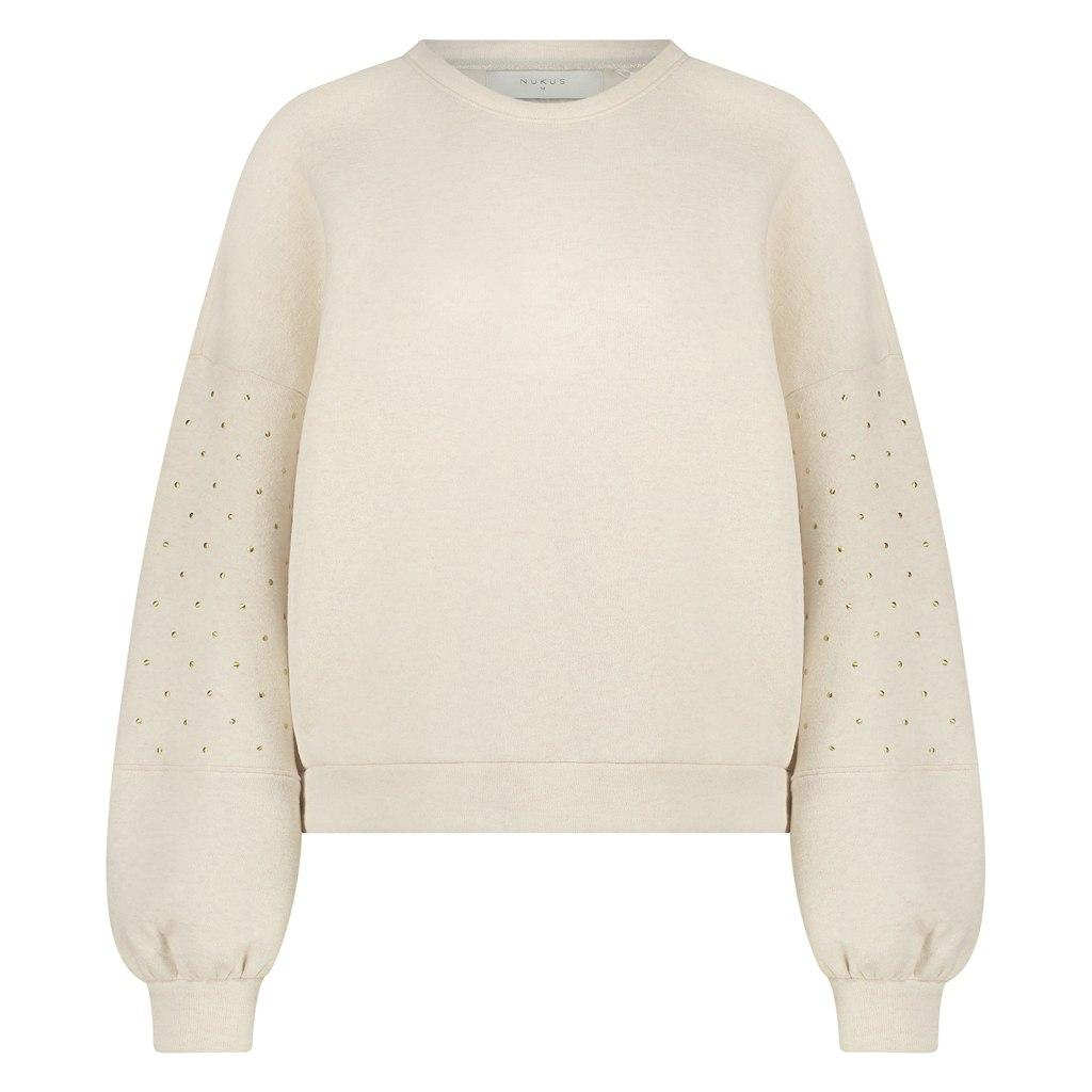 Nukus Amadora Sweat Studs Fw24068 Sweater 54 Sand Melange