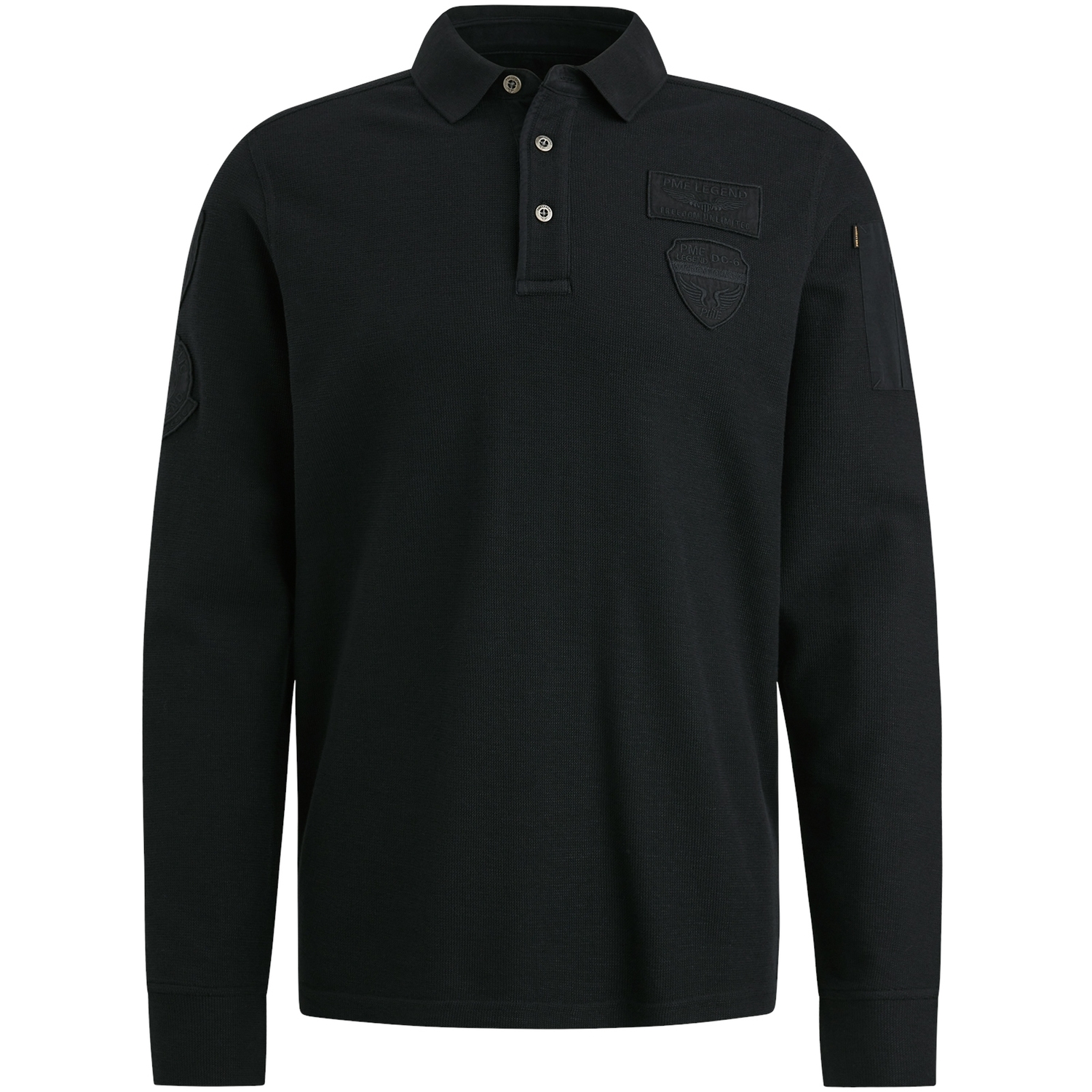 Pme Legend Male Shirts En Tops Pps2409802 Long Sleeve Polo Cargo Style