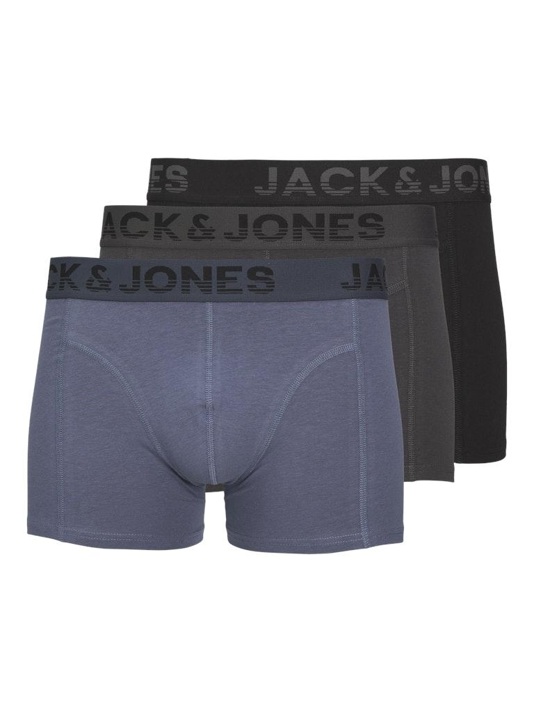 Jack Jones Male Ondergoed Jacshade Solid Trunks 3 Pack Noos 12250607