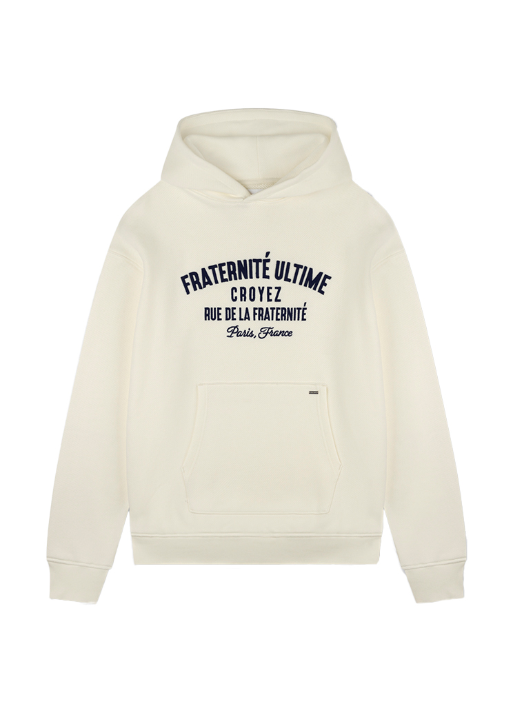 Croyez Homme Male Sweaters Cr1 aw24 13 Heavyweight Fraternité Hoodie