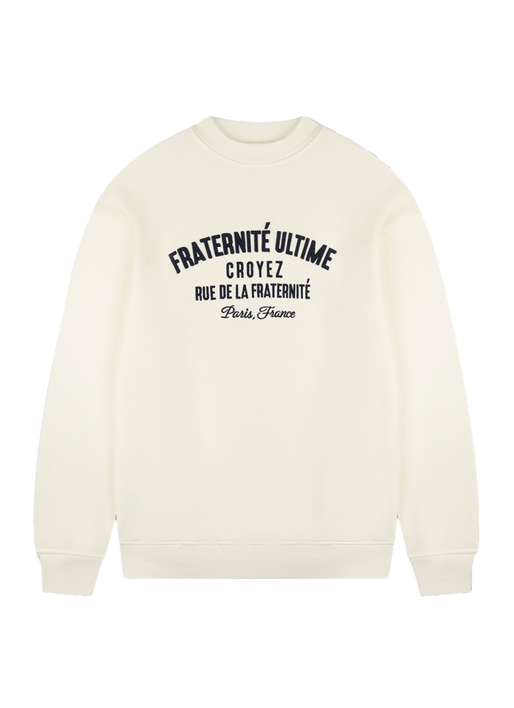 Croyez Homme Male Sweaters Cr1 aw24 15 Heavyweight Fraternité Sweater