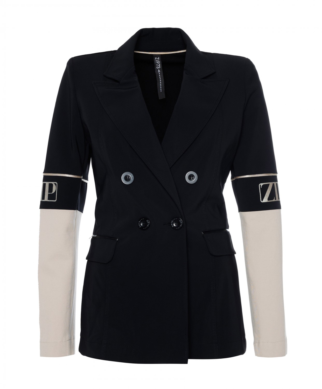 Zip73 Female Jassen Blazer Zip Zwart champ. W24 308 01 001