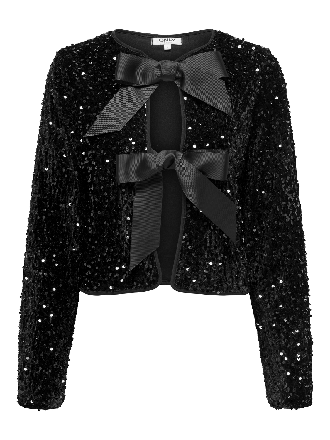 Only Female Shirts En Tops Onlanika Sequins Ls Bow Top Wvn 15339412