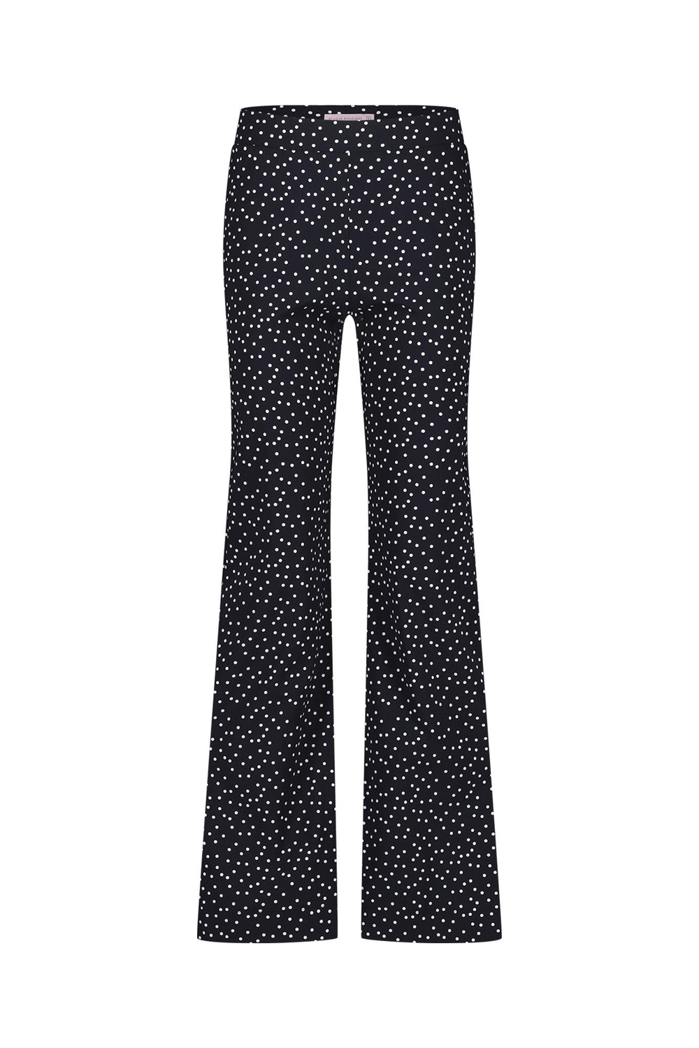 Studio Anneloes Marilon Irr Dots Trousers 11627 Flared 9011 Black off White