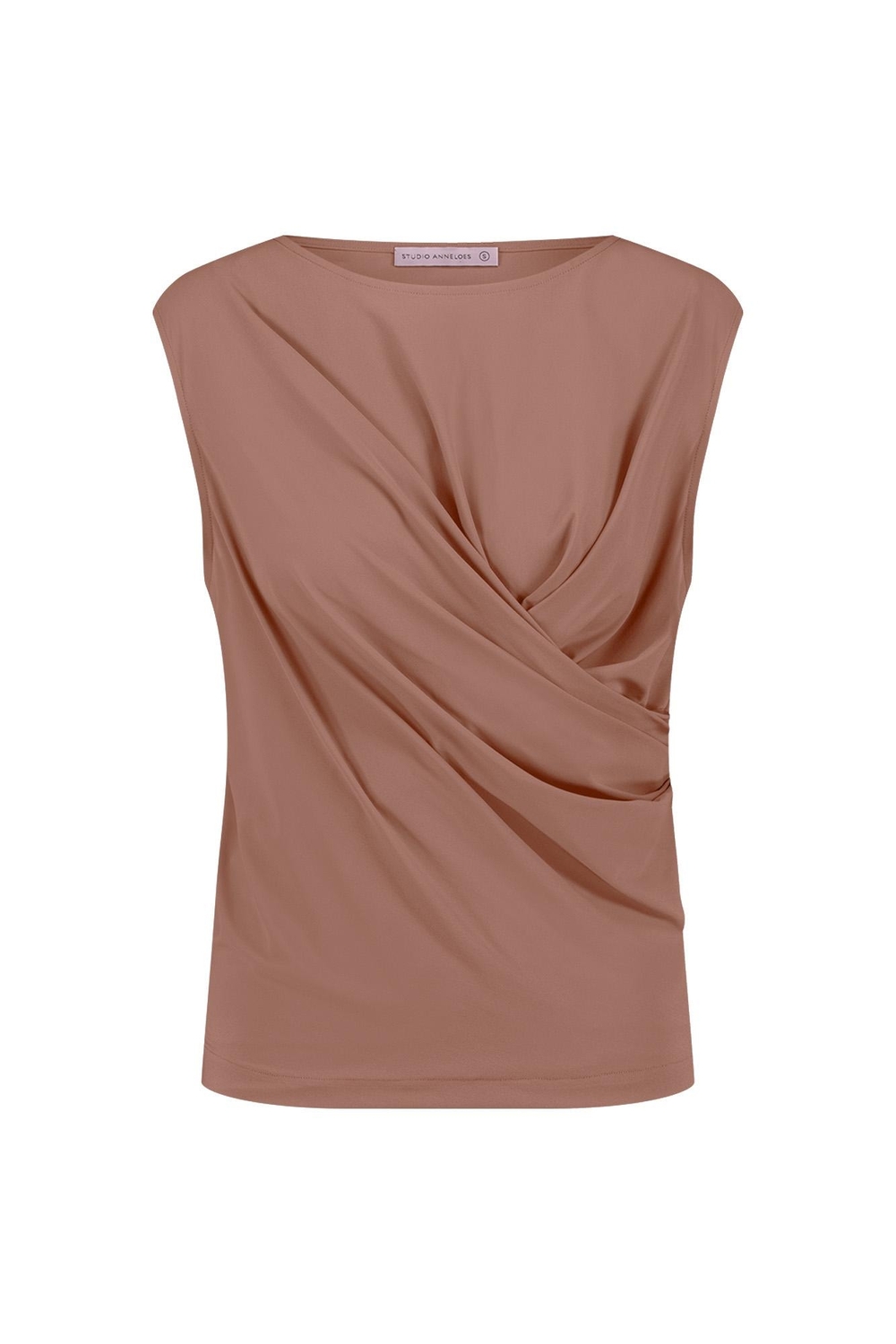 Studio Anneloes Pien Knot Top 11583 Tops En Singlets 8800 Chocolate