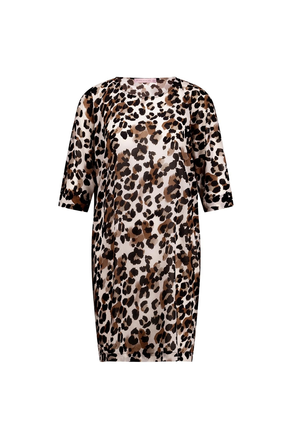 Studio Anneloes Female Jurken Birgit Leopard Crepe Dress 11602