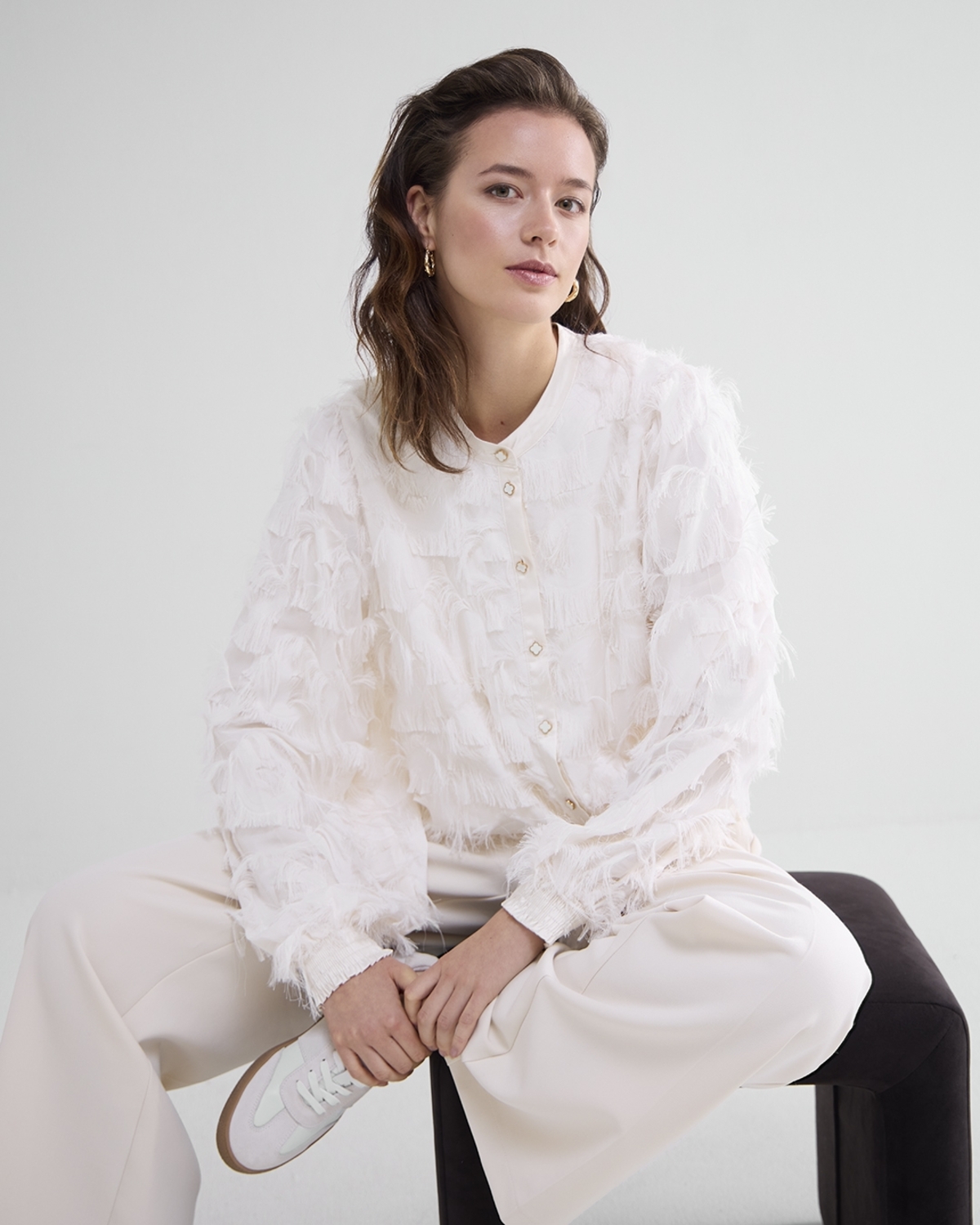 Summum Female Blouses Blouse Fringe Fluffy 2s3189 12066