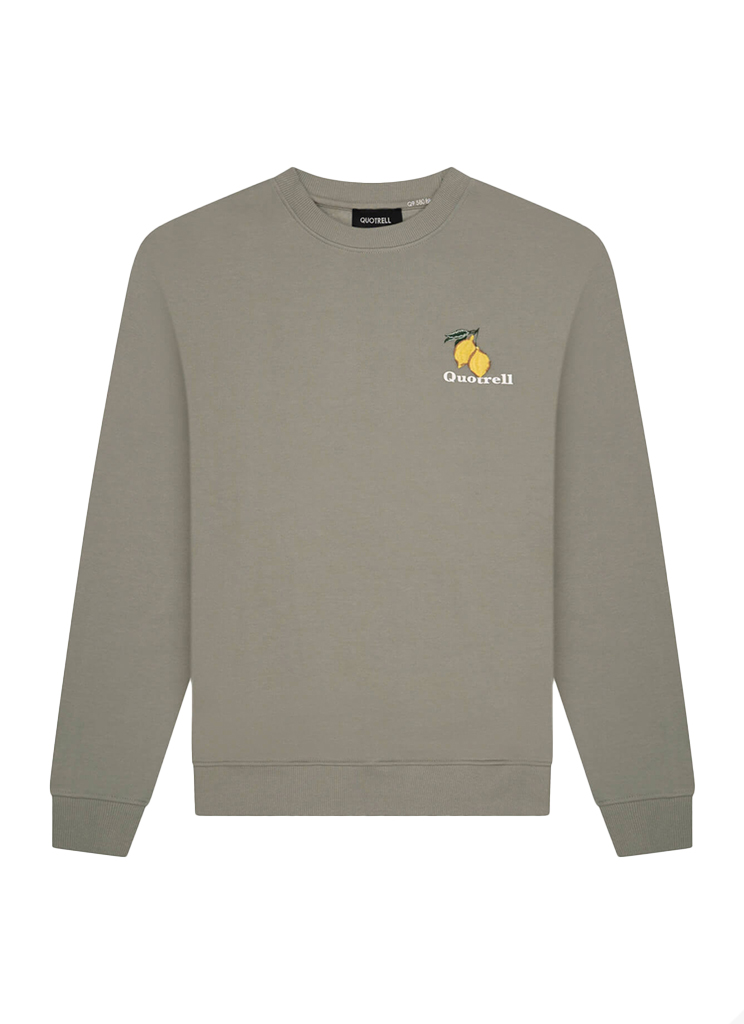 Quotrell Male Sweaters Limone Crewneck Sw53668