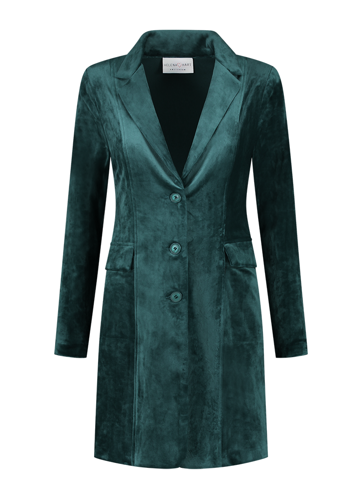 Helena Hart 7423 Velour Lang Uni Blazers Green