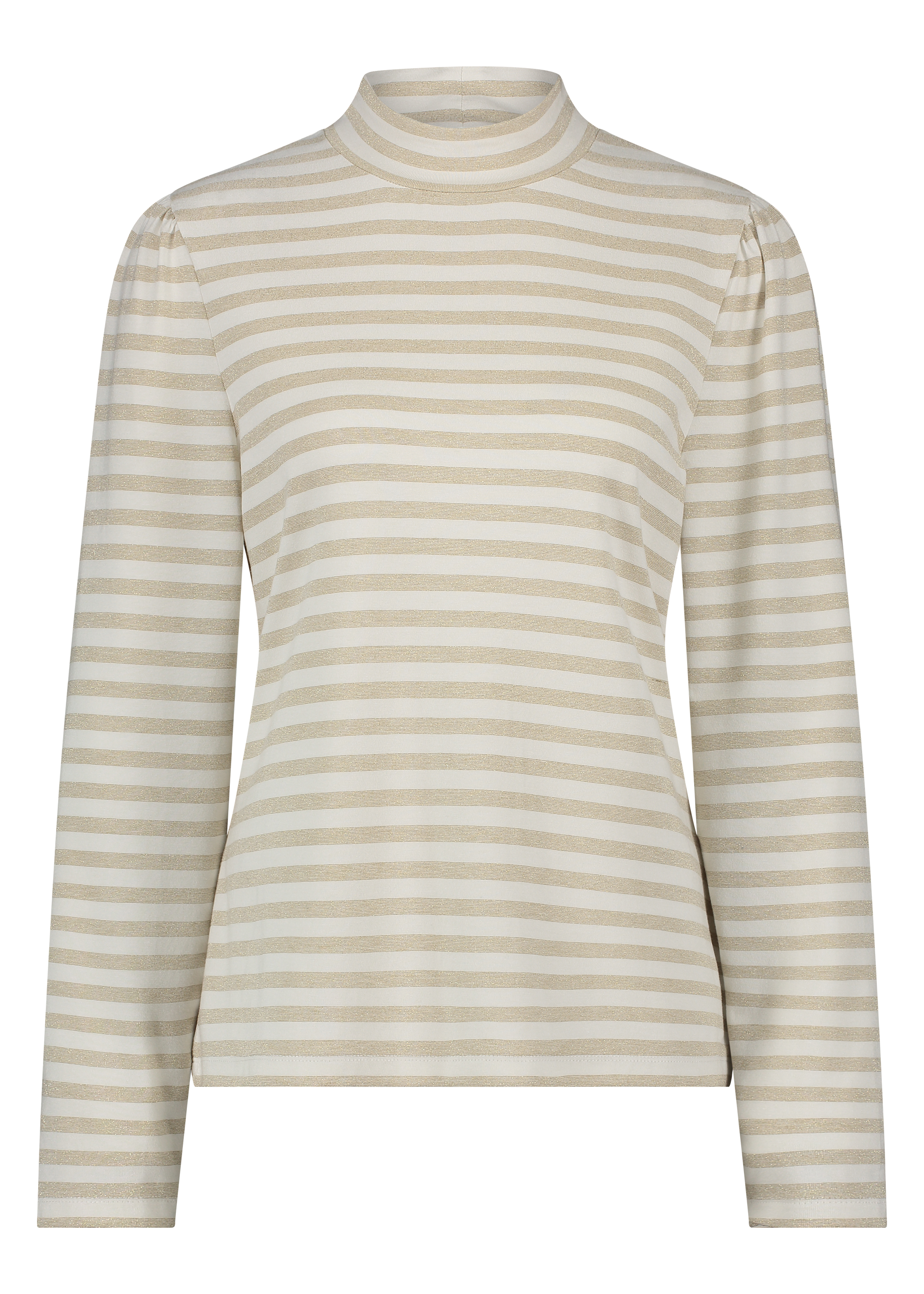 Tramontana Female Shirts En Tops K16 14 401 Top Mock Neck Lurex Stripes