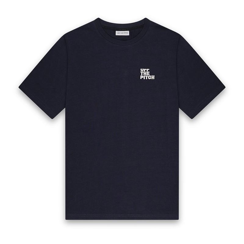 Off The Pitch Otp243001 Fullstop Slim Fit Tee Print T shirts 675 Navy