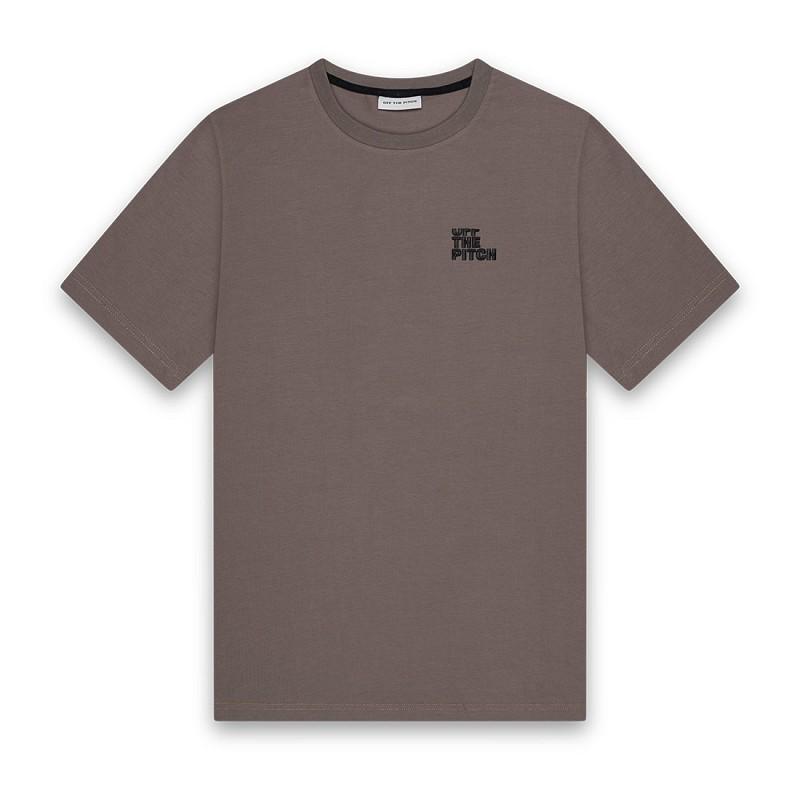 Off The Pitch Otp243002 Triple Slim Fit Tee Print T shirts 503 Mud Olive