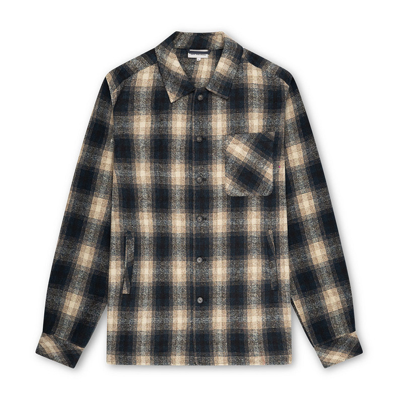 Off the Pitch Male Overhemden Otp243034 Checkmate Overshirt