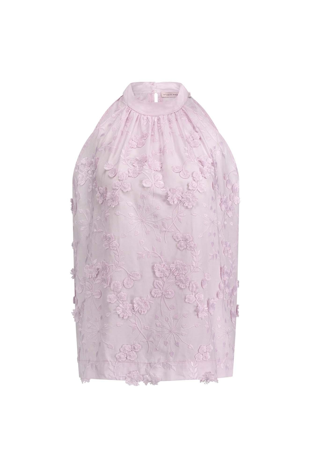 Studio Anneloes Female Shirts En Tops Sara Fringe Embroidery Top 11805