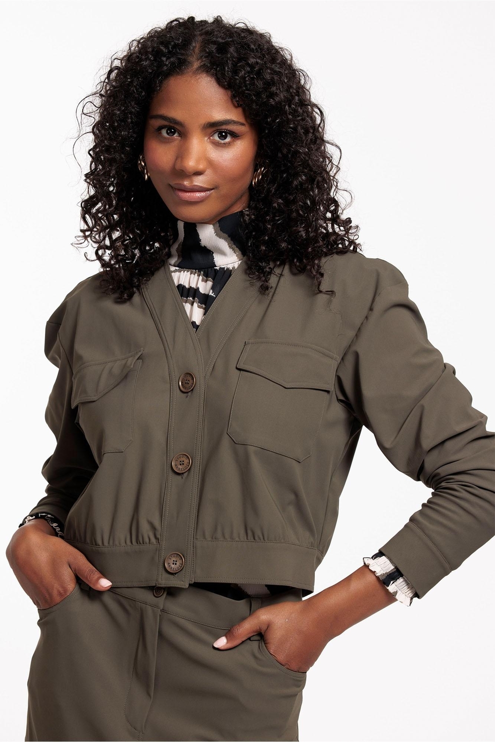 Studio Anneloes Female Jassen Becky Cargo Jacket 11825