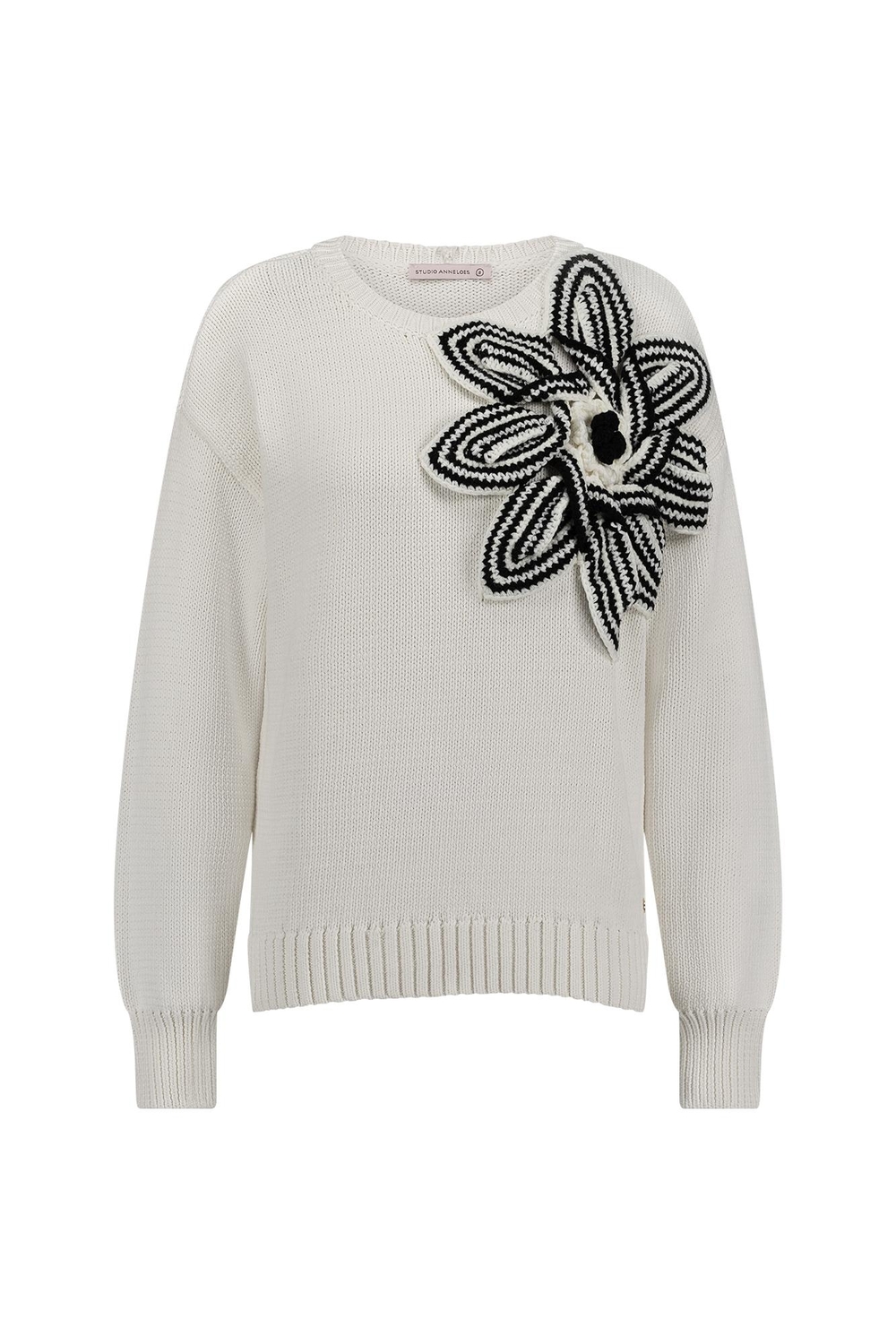 Studio Anneloes Female Truien Valerie Chunky Flower Pullover 11904