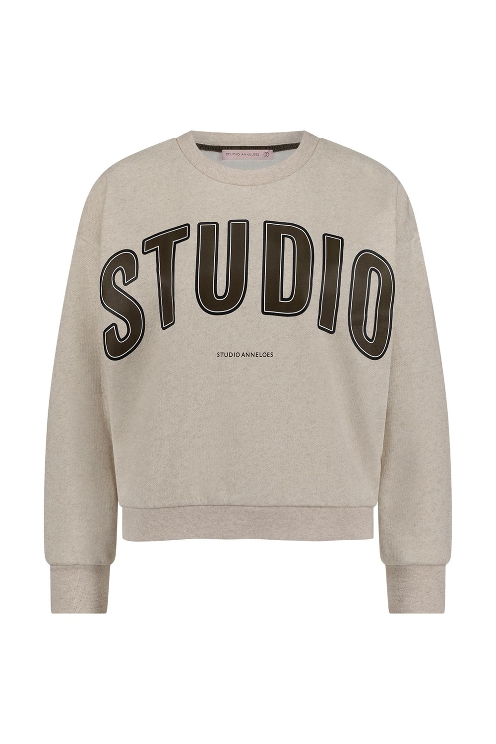 Studio Anneloes Puck Logo Sweater 11910 Sweater 9500 Grey Melange